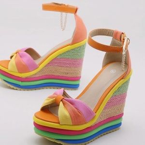 Multi color heels